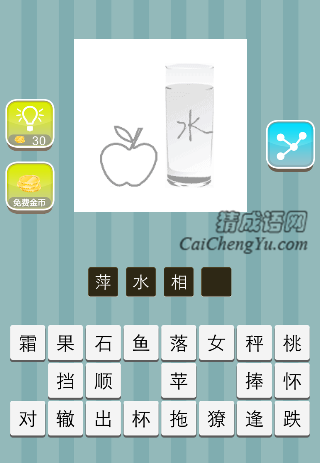 苹果 水是什么成语