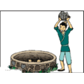 一个人往井里扔石头是什么成语