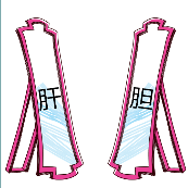 镜子上面写着肝胆是什么成语