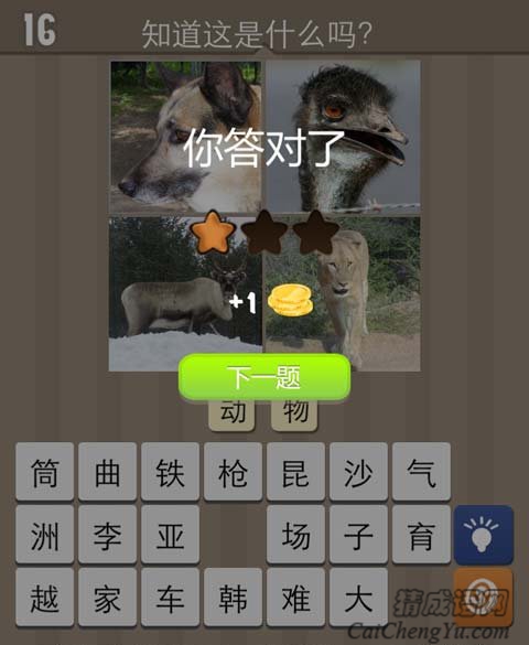 看图猜成语天天猜图狗狮子的答案