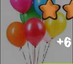 各种各样的多彩气球是孩子们的最爱