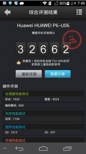 华为p6跑分_华为新旗舰P7高调亮相跑分测试性能几