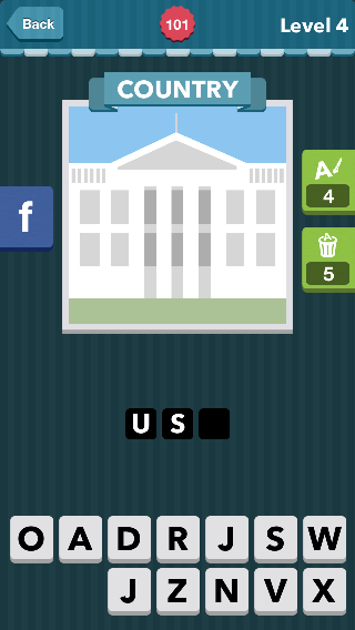 The White House, large white building.|Country|icomania answe
