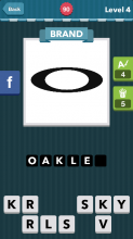 Black stretched "O".|Brand|icomania answers|icomania cheats