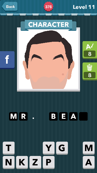 A man with short black hair and long eyebrows raised|Characte