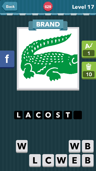 An alligator.|Brand|icomania answers|icomania cheats|_Lacoste