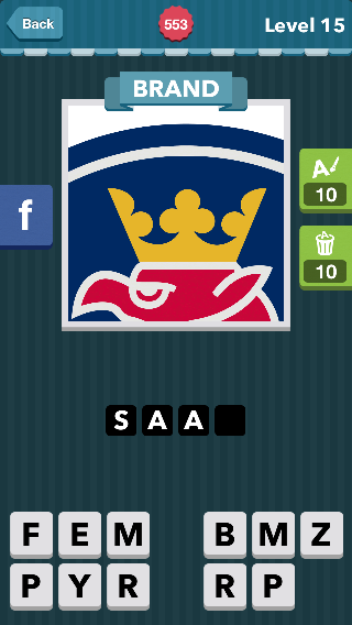 A gold crown sitting on a red bird.|Brand|icomania answers|ic