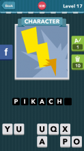 A blue background with a yellow lightning bolt|Character|icom