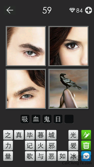吸血鬼日记_看图拼字答案及图片