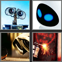 机器人瓦力_看图拼字答案及图片