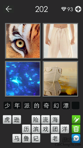少年派的奇幻漂流_看图拼字答案及图片